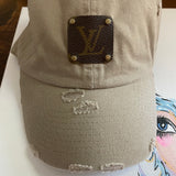 Tan Distressed Hat - LV