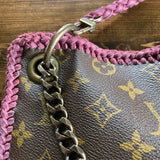The Peacock - Vintage Monogram Hobo Crossbody in Violet