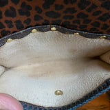 The Junco Crossbody Bag - Vintage Monogram in Black