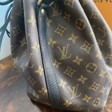The Owl - Vintage Monogram Shoulder Bag in Black