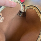 The Junco Crossbody Bag - Vintage Monogram with Heart