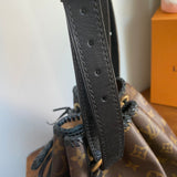 The Owl - Vintage Monogram Shoulder Bag in Black