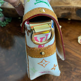 The Egret - Vintage Monogram Multicolor Crossbody/Shoulder Bag