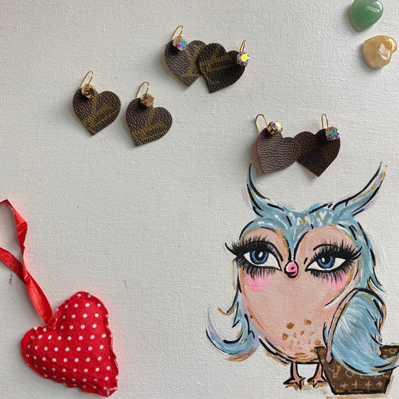 Upcycled LV Earrings – Beauty Bird Vintage