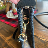 The Swan Crossbody - Vintage Monogram in Black