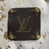 The Mockingbird - Gold Splatter Hair on Hide Wristlet Bag
