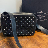 The Swan - Vintage Prada Organizer with Studs Crossbody/Wristlet