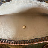 The Junco - Vintage Monogram in Whiskey Crossbody Bag