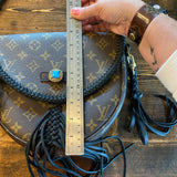 The Dove - Vintage Monogram Black Crossbody