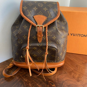 tan louis vuitton backpack