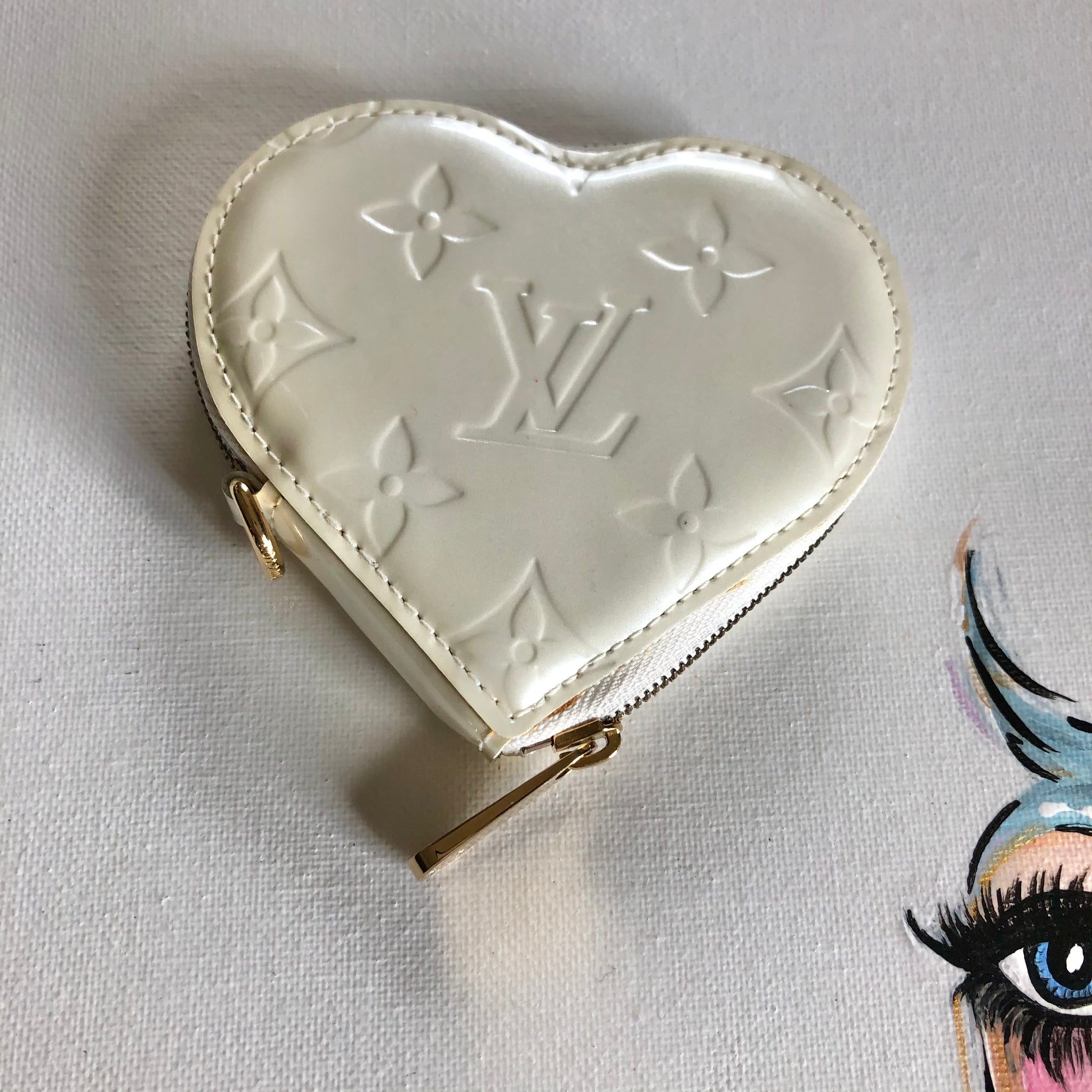 Lv Heart Coin Purse - For Sale on 1stDibs