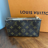 The Junco Wallet/Wristlet - Vintage Monogram with Ombre Brown