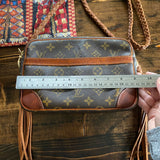 The Sparrow Crossbody Bag in Tan Monogram