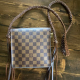 The Friar Crossbody in Damier Ebene