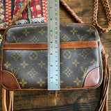 The Sparrow Crossbody Bag in Tan Monogram