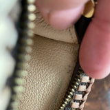 The Junco Wallet/Wristlet - Vintage Monogram with Ombre Brown