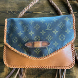 The Peacock Compact Messenger - Vintage Monogram and Caramel Epi Combo